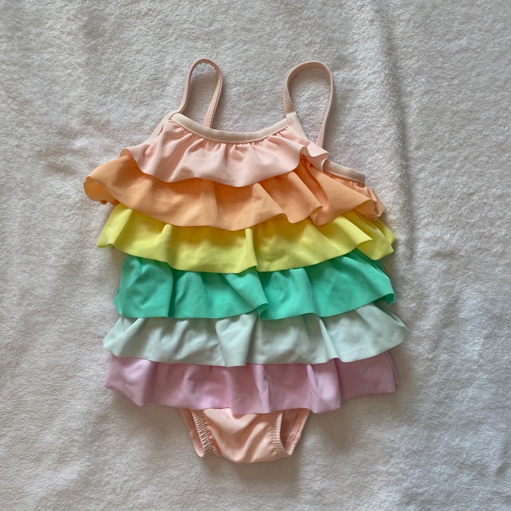 Baby Gap one piece ruffle swimsuit
